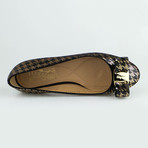 Varina Sequin Ballet Flats // Black + Gold (US: 5.5)