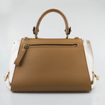 Sofia Lizard Flap Handbag // Caramel