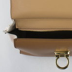 Sofia Lizard Flap Handbag // Caramel