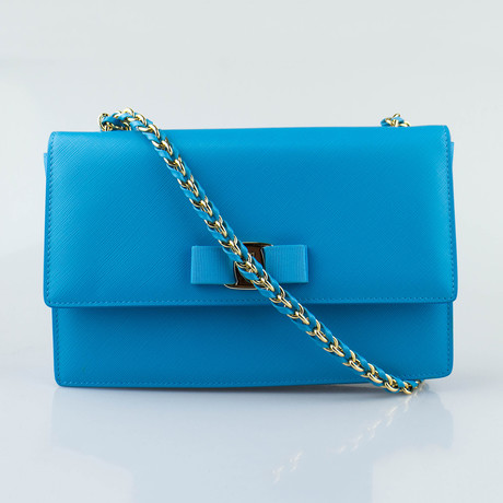 Medium Ginny Shoulder Bag // Cielo Blue