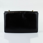 Patent Medium Ginny Shoulder Bag // Black