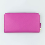 Double Gancio Zip Wallet // Anemone Pink