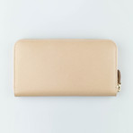 Double Gancio Zip Wallet // Beige Bisque