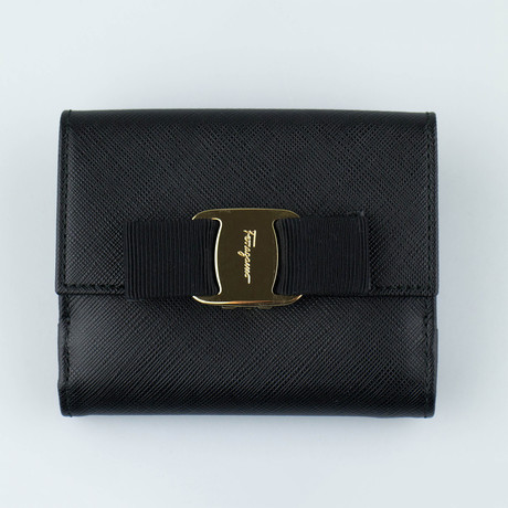 Vara French Mini Wallet // Black