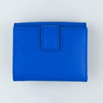 Vara French Mini Wallet // Indian Blue