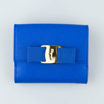 Vara French Mini Wallet // Indian Blue