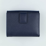 Vara French Mini Wallet // Oxford Blue