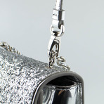 Mini Ginny Glitter Handbag // Silver