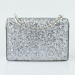 Mini Ginny Glitter Handbag // Silver