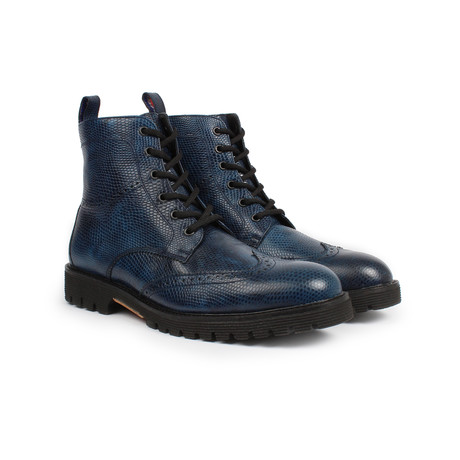 blue wingtip boots