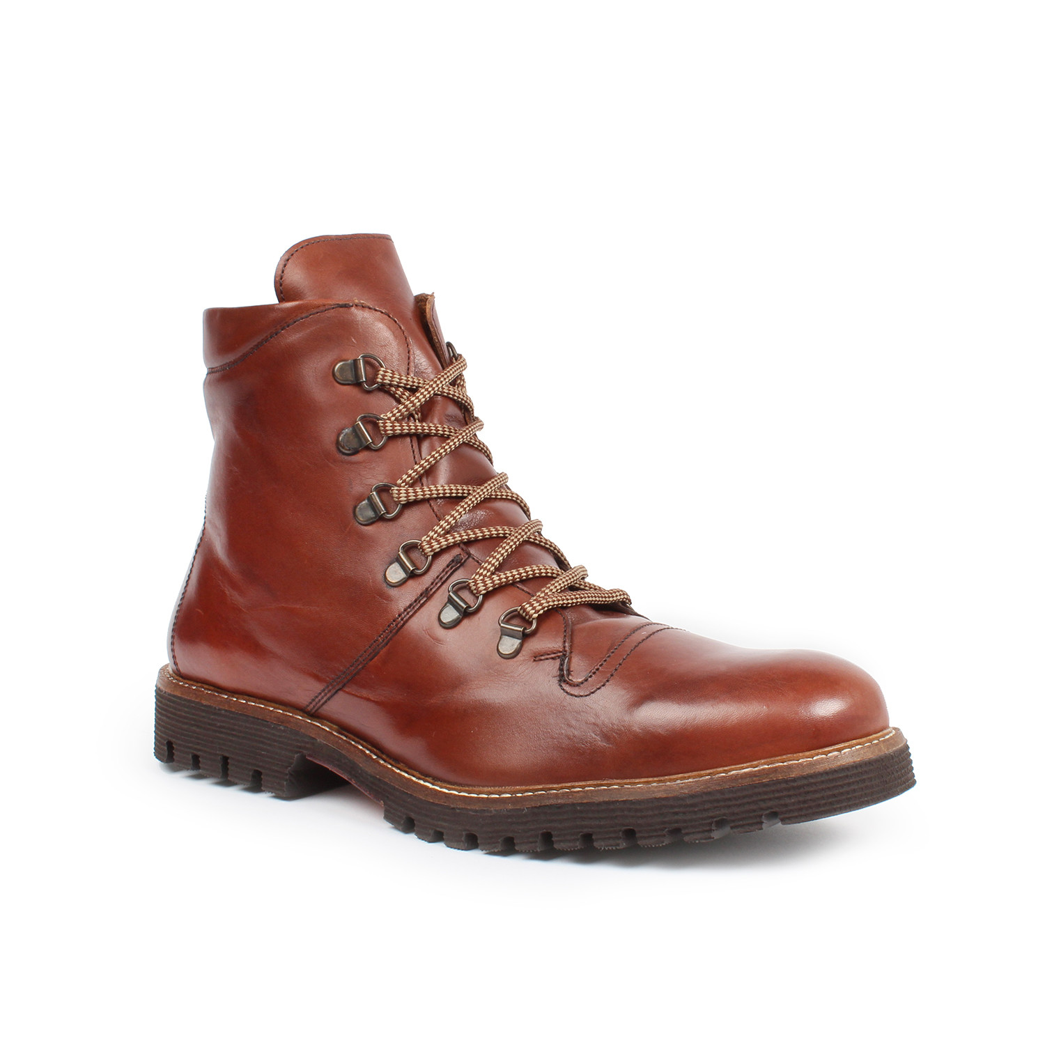 men's lace up boots with side zipper