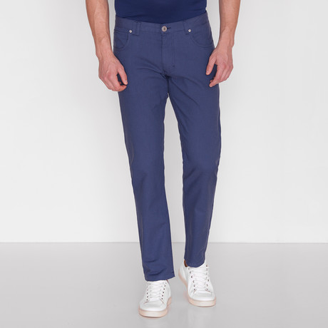 Pinstripe Trousers // Indigo (32WX32L)