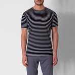 Striped T-Shirt // Black + White (2XL)