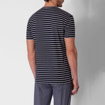 Striped T-Shirt // Black + White (2XL)