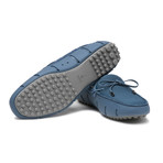 Braided Lace Loafer Driver Dt Suede // Slate (US: 9)