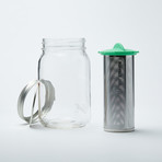 Rumble Jar // Sleek Mason Jar (Black)