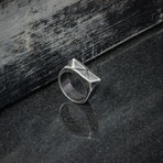 Peak Ring // Aged Black (Size 8)