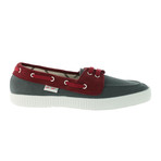 Nautico Cotton + Suede // Coal + Burgundy (Euro: 43)
