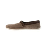Camping Cotton + Leather Slip On // Taupe (Euro: 39)