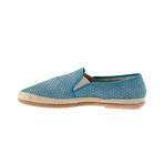 Picced Suede Slip On // Blue (Euro: 42)