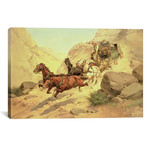 Attack On The Stagecoach // Herman Wendleborg Hansen (26"W x 18"H x 0.75"D)