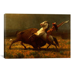 Figure Study The Last Of The Buffalo c.1888 // Albert Bierstadt (26"W x 18"H x 0.75"D)