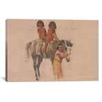 Native American Children + Pony // Ernest Chiriacka (26"W x 18"H x 0.75"D)