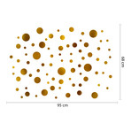 Gold Metallic Dots // Wall Sticker
