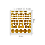 Gold Metallic Dots // Wall Sticker