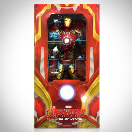 Iron Man // Stan Lee + Robert Downey Jr. Signed 1/4 Scale Premium Format Statue // Limited Edition