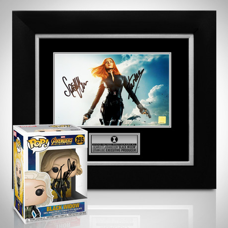 Black Widow // Scarlett Johansson + Stan Lee Signed Memorabillia (Signed Pop! Only)