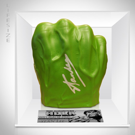 Hulk Fist Prop // Stan Lee Signed (Signed Fist Only)