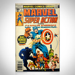 Captain America #1 Marvel Super Action // Stan Lee Signed Comic (Signed Comic Book Only)