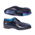 Genuine Ostrich Bicycle-Toe Oxfords // Navy (Euro: 45)