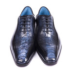 Genuine Ostrich Bicycle-Toe Oxfords // Navy (Euro: 41)