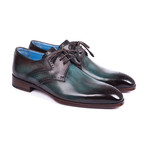 Medallion Toe Derby // Turquoise + Brown (Euro: 39)