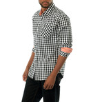 Something Tried Plaid Shirt // Black + White (2XL)