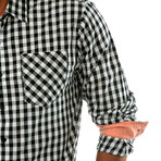 Something Tried Plaid Shirt // Black + White (2XL)