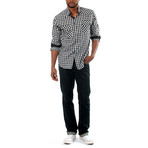 Something Secure Plaid Shirt // Black + White (S)