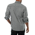 Something Secure Plaid Shirt // Black + White (S)