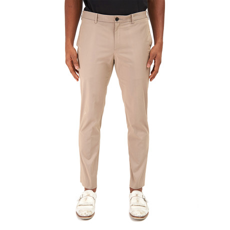 Globetrotter Flat Front Trouser // Stone (30)