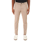 Globetrotter Flat Front Trouser // Stone (30)