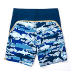 Cool Breeze Camo Boardshort // Navy Multi (30)