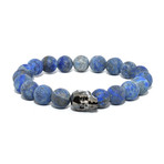 Lapis Lazuli Swarovski Skull Bracelet