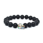 Onyx Swarovski Skull Bracelet