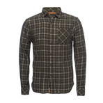 Truman Square Pocket Shirt // Dark Olive (L)