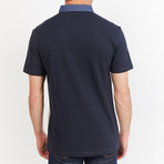Broderick Polo // Navy + White (XL)