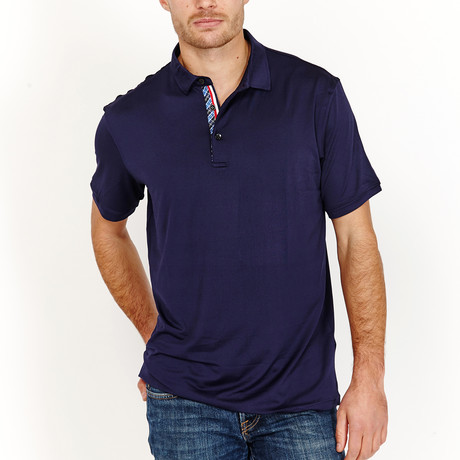 Maxton Slim Fit Polo // Navy (S)