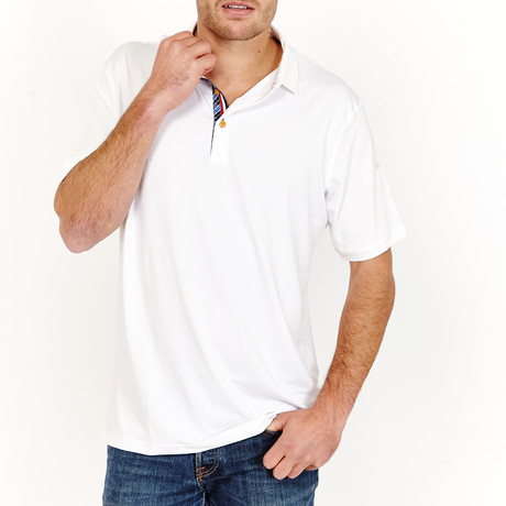 Otto Slim Fit Polo // White (S)
