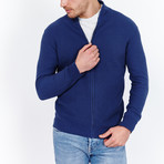 Cardigan With Elbow Patch // Nightshade (S)